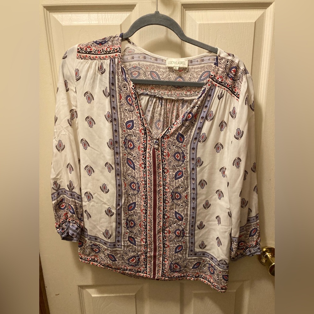 Lucy & Laurel Small Long Sleeve Shirt Anthropologie